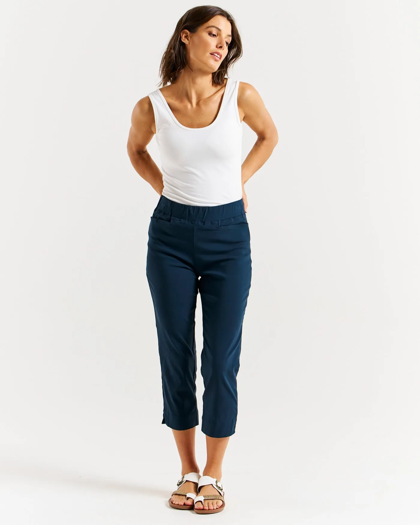 Crop Bengaline Pant Navy