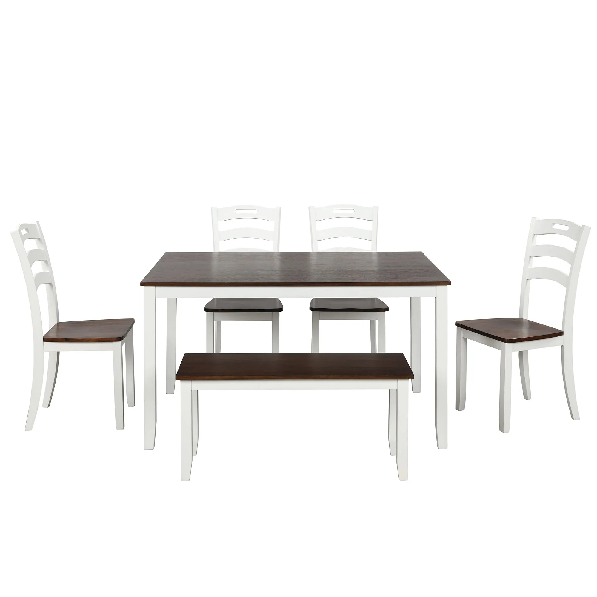 DiPoli 6 Piece Dining Table Set with Bench