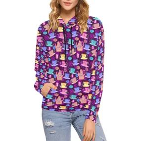 Disney Alice In Wonderland Mad Tea Party Hoodie for Women