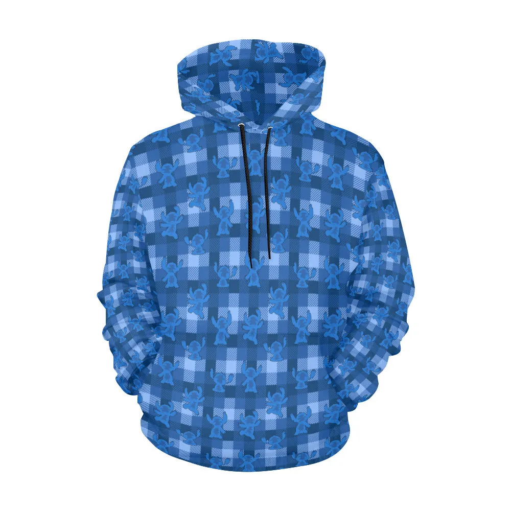 Disney Lilo And Stitch 626 Plaid Hoodie for Women