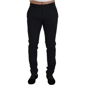 Dolce & Gabbana Elegant Black Wool Blend Trousers