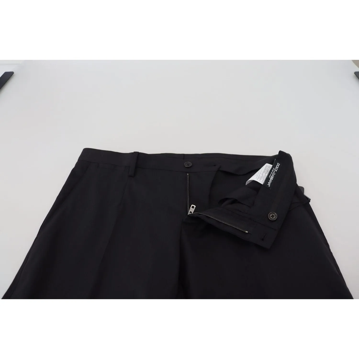 Dolce & Gabbana Elegant Black Wool Blend Trousers