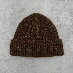 Donegal Wool Beanie - Moss