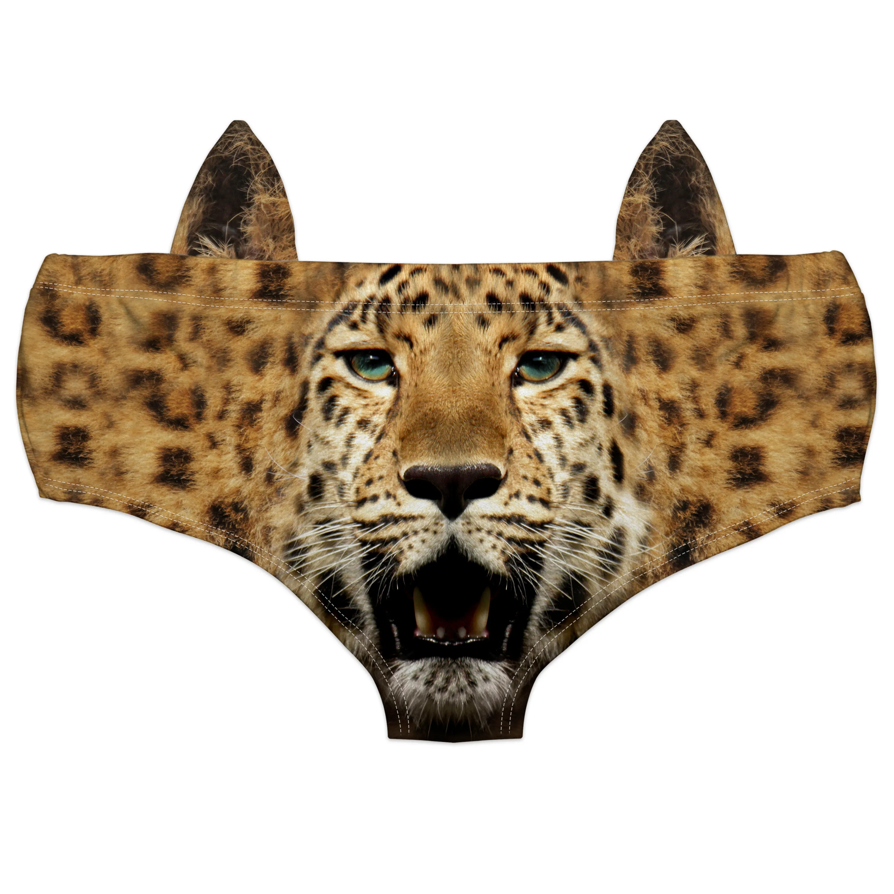 Ear Pantie - Leopard (6-10 UK Size)