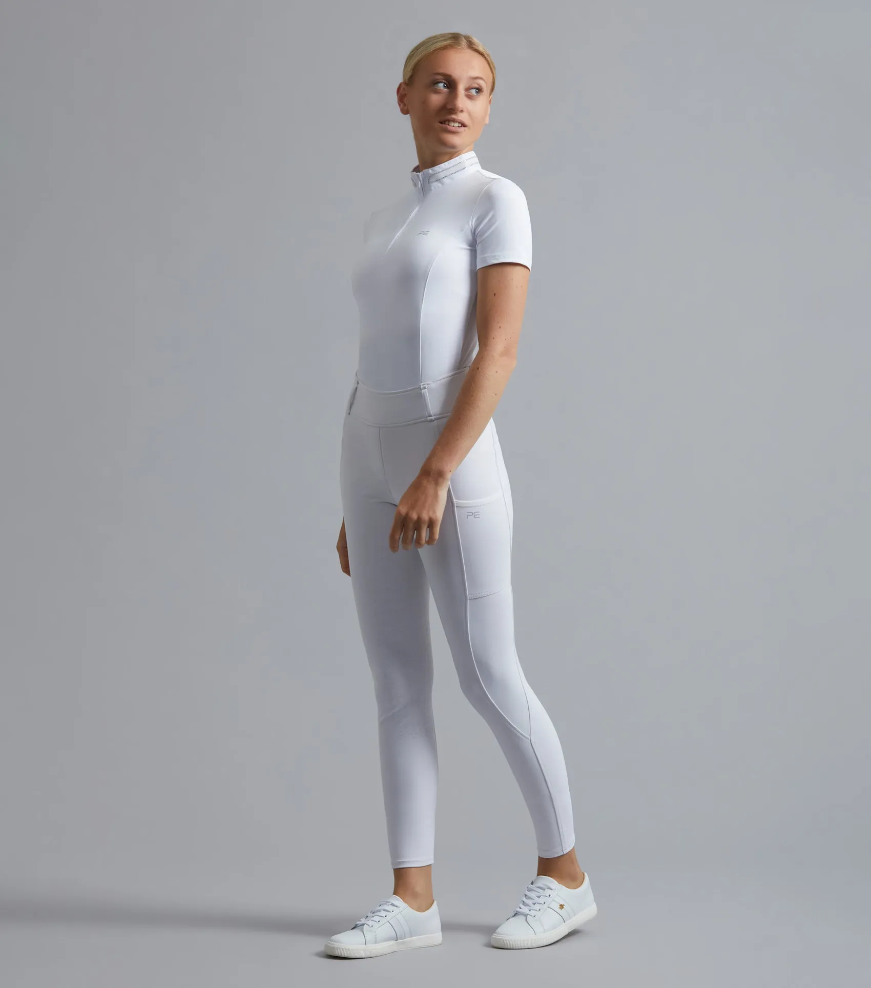 Electra Ladies Full Seat Gel Riding Tights White