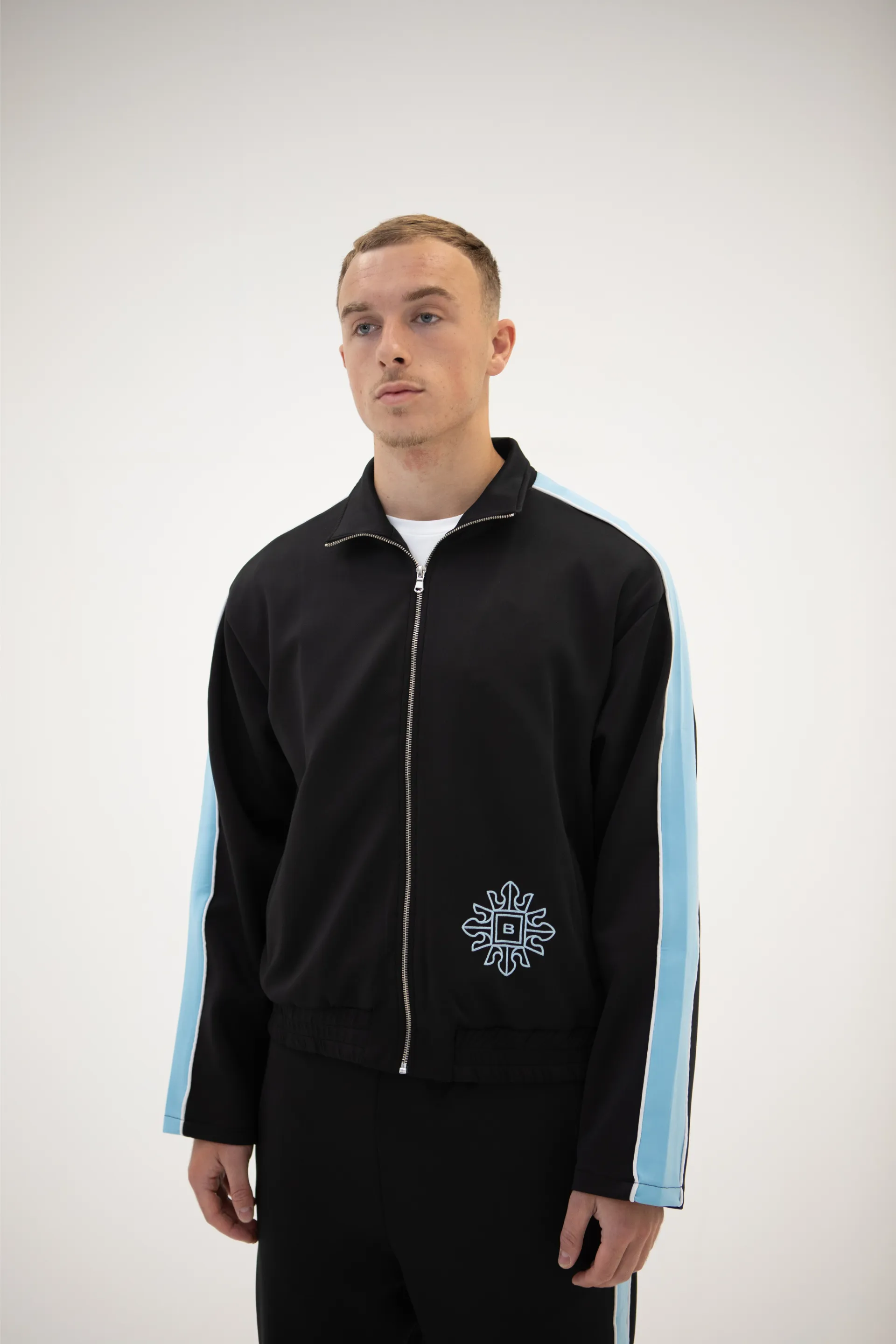 Emblem Track Jacket - Black