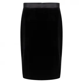 Esqualo - Velvet Pencil Skirt