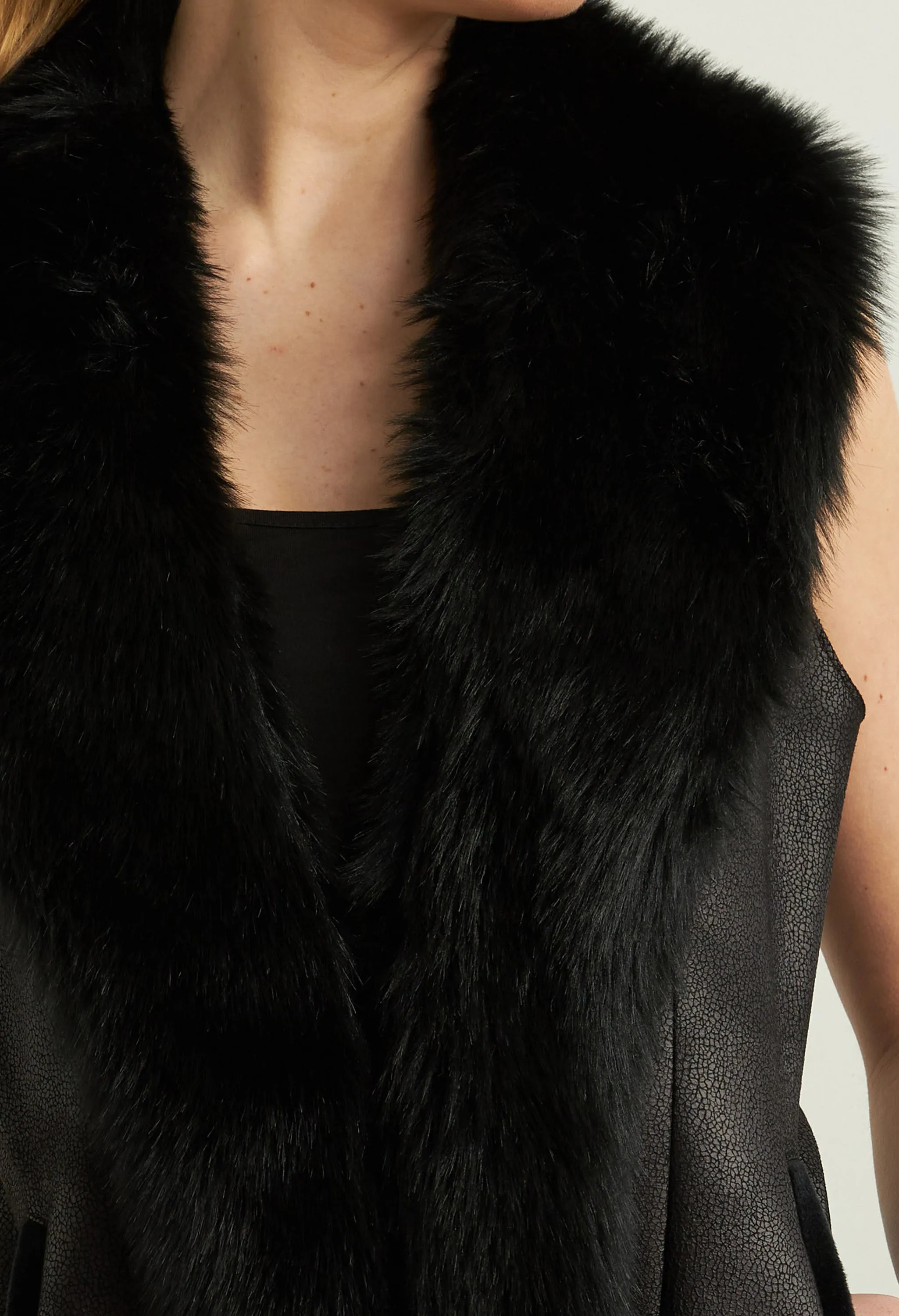 Faux Fur Vest Style