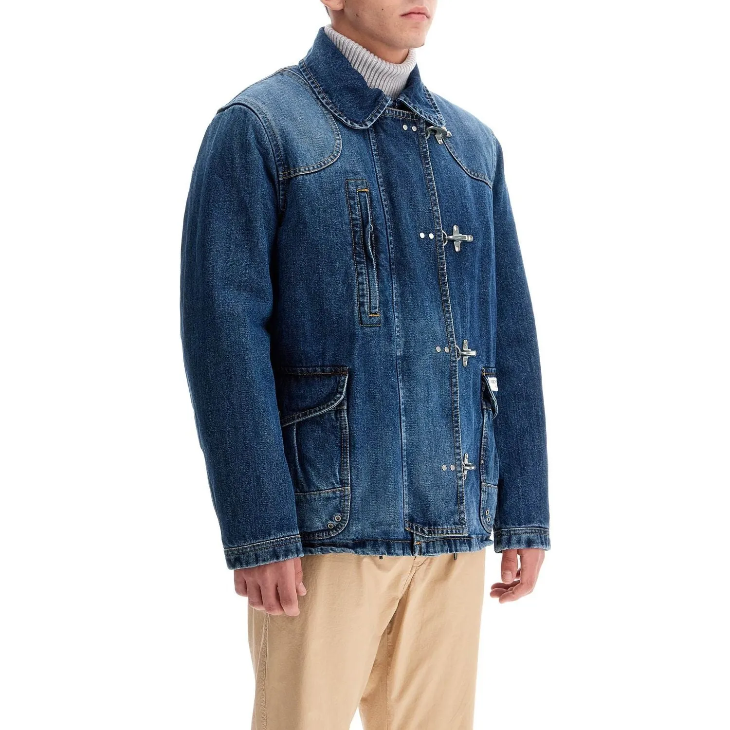 FAY ARCHIVE denim jacket with 4 hooks