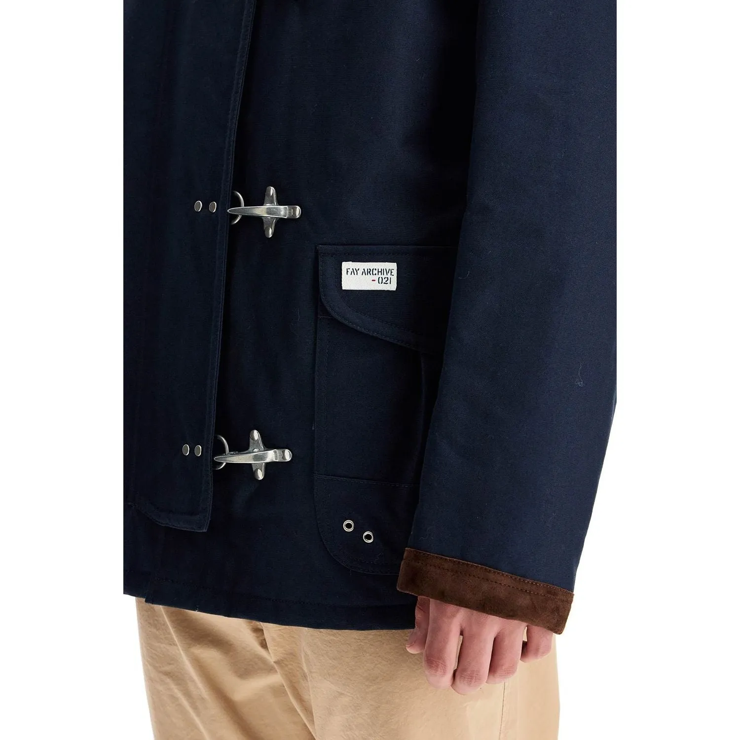 FAY ARCHIVE "4-hook canvas jacket with classic