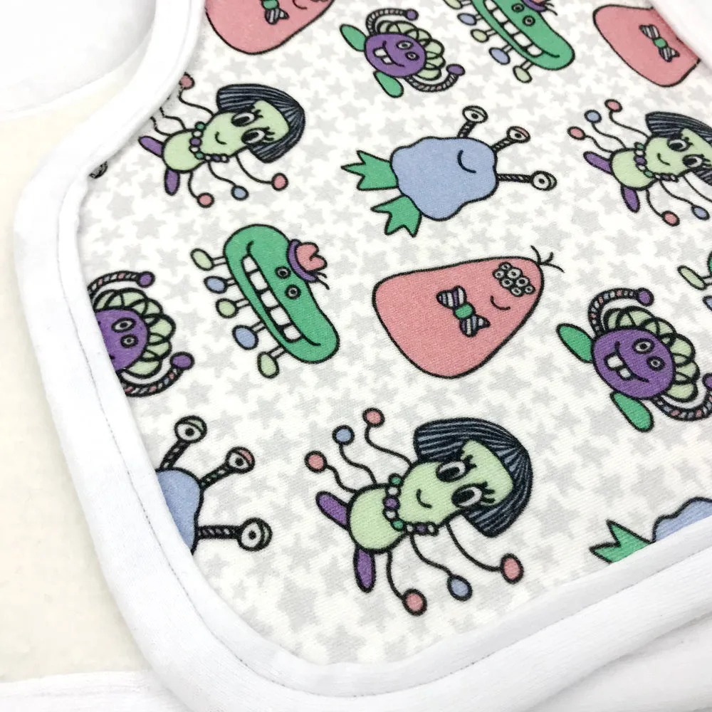 Friendly Monsters Burp Cloth - Organic Cotton | *25% Off!*