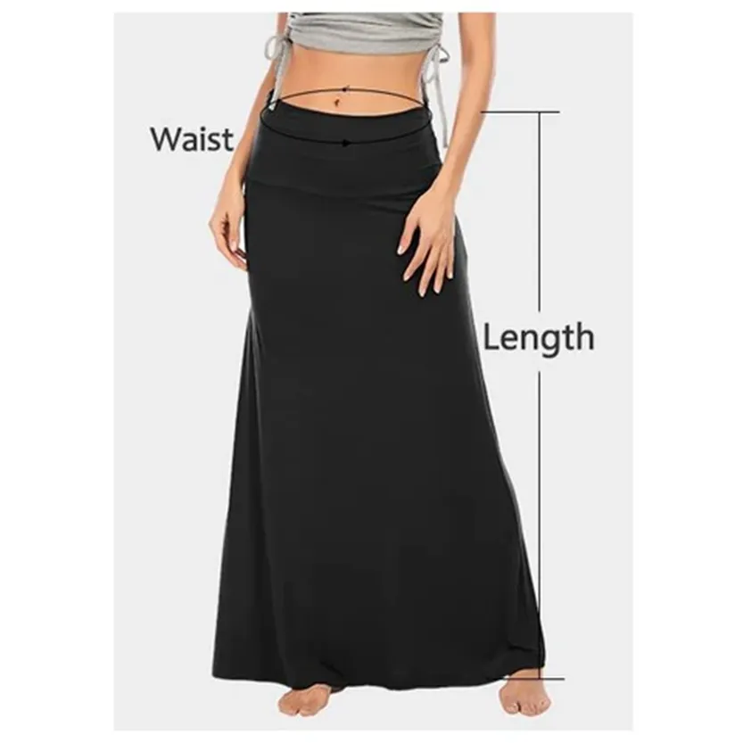 Funki Buys | Skirts | Women's Colorul Print Long Stretch Skirt