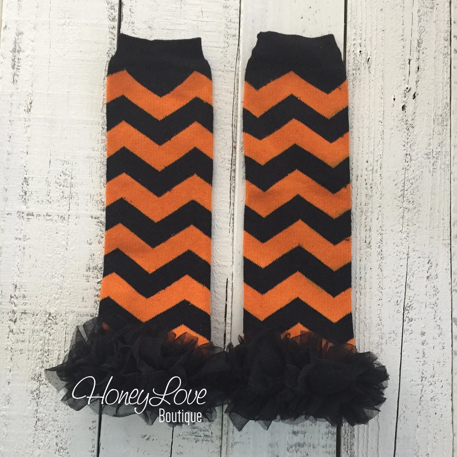 Halloween Leg Warmers with or without black ruffle