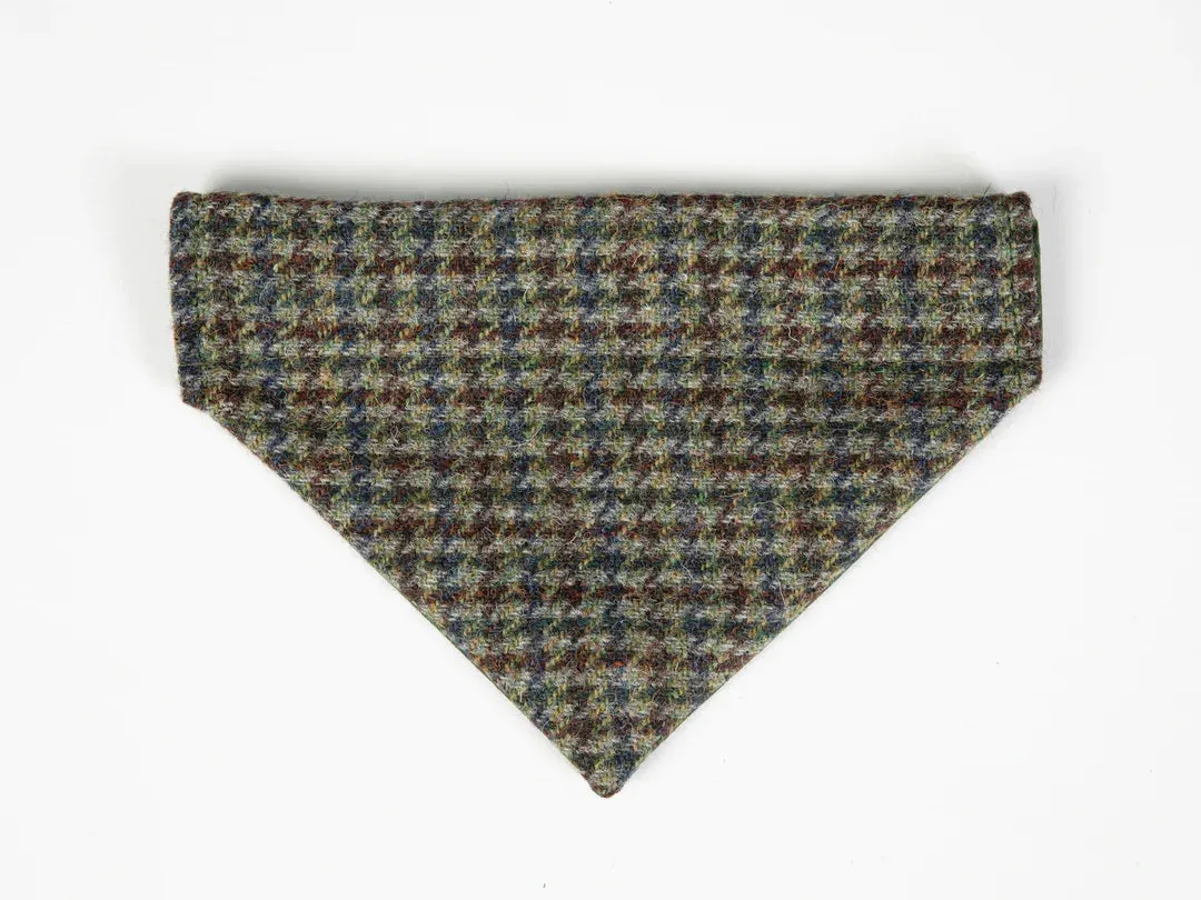 Harris Tweed Autumn Houndstooth Buckle Dog Collar