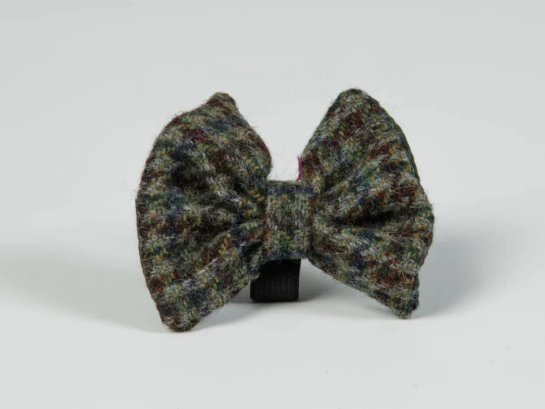 Harris Tweed Autumn Houndstooth Buckle Dog Collar