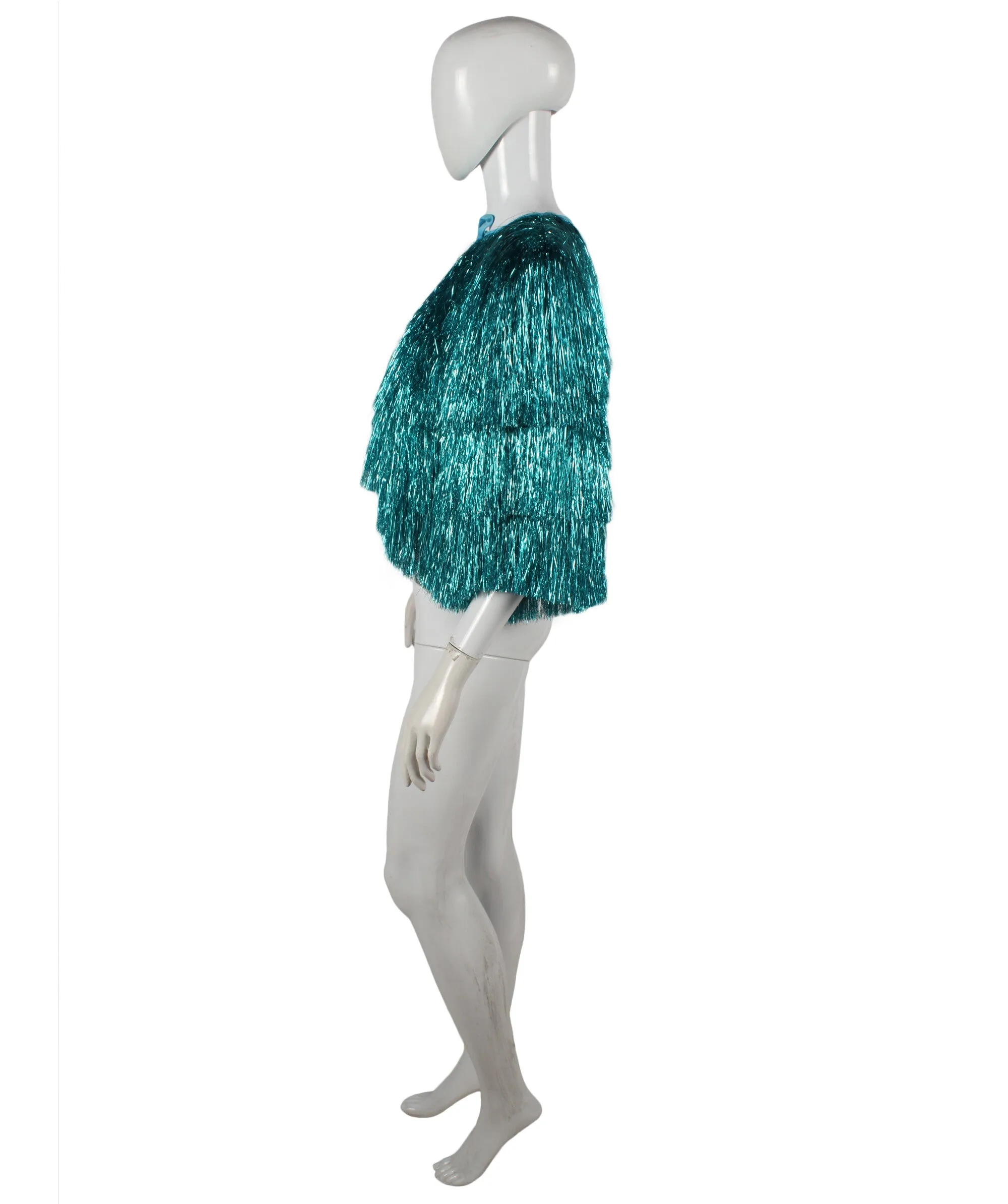 HPO Adult Women's Aquamarine Tinsel Jacket I Perfect for Halloween and Cosplay Events