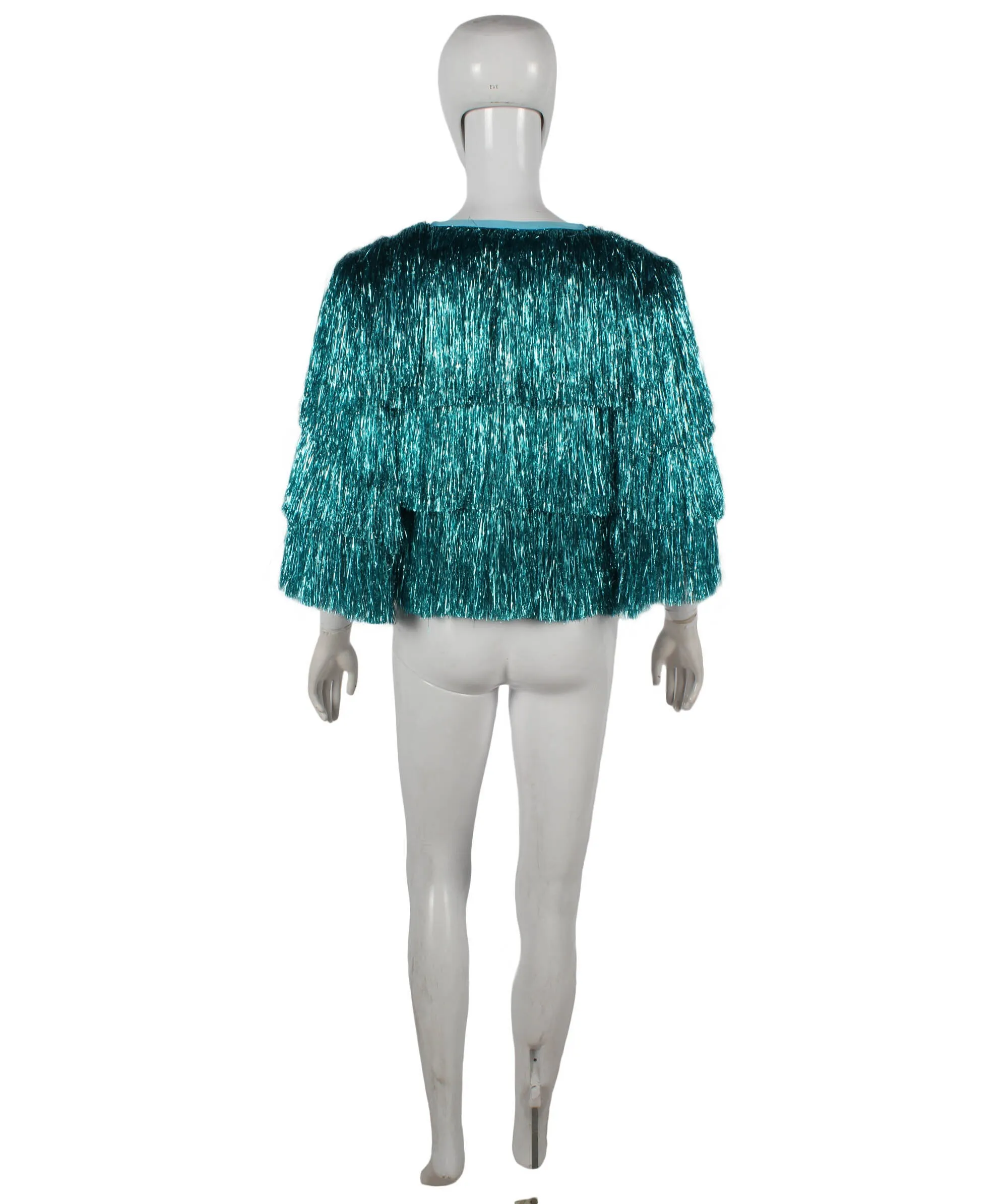 HPO Adult Women's Aquamarine Tinsel Jacket I Perfect for Halloween and Cosplay Events