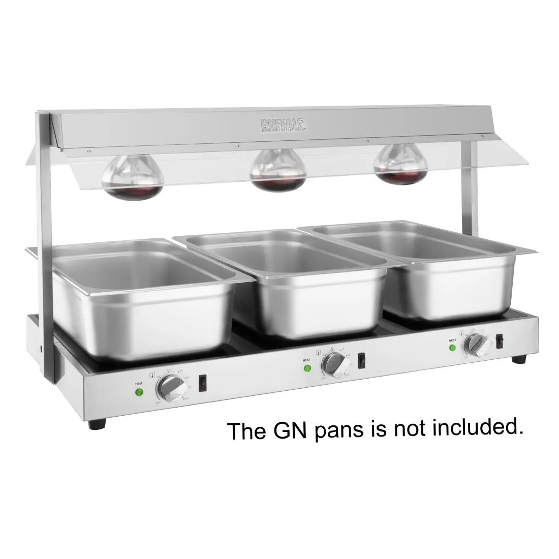 HT761 Buffalo Food Warmer with Gantry 3x GN 1/1