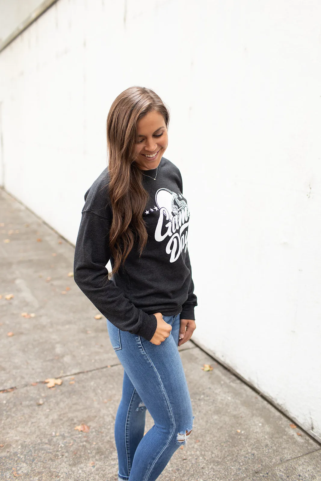 Htr Black White Game Day Sweatshirt