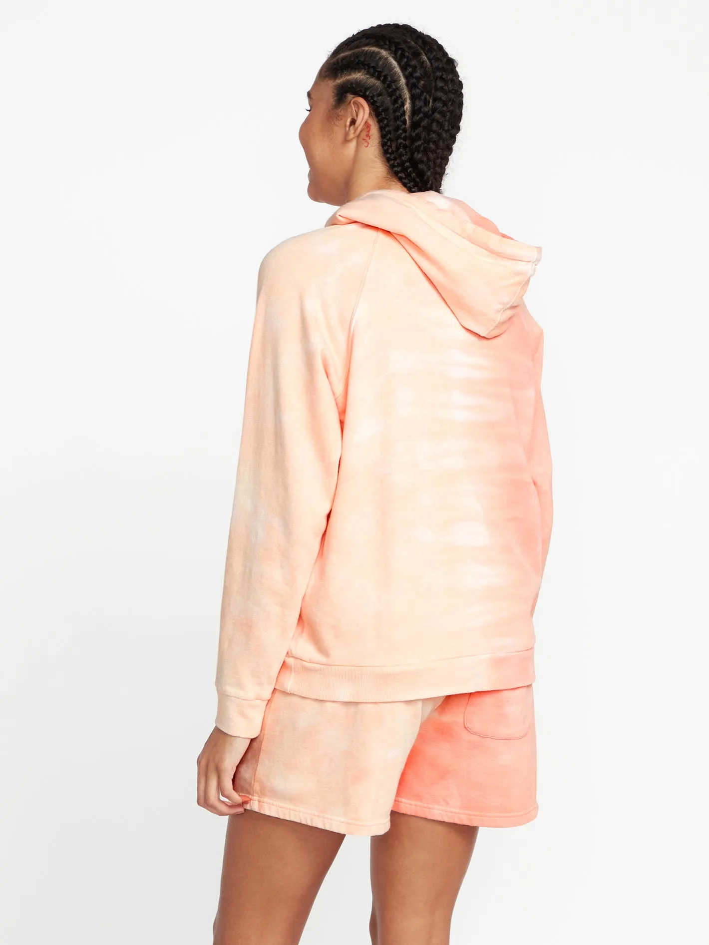 Iconic Stone Hoodie - Dark Coral