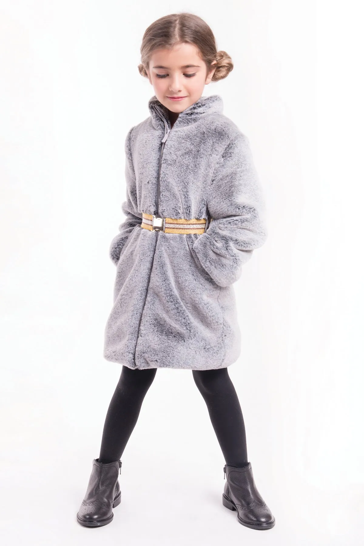 Imoga Gretchen Girls Coat - Ash