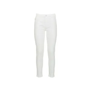 Imperfect White High-Waisted Slim Denim Trousers