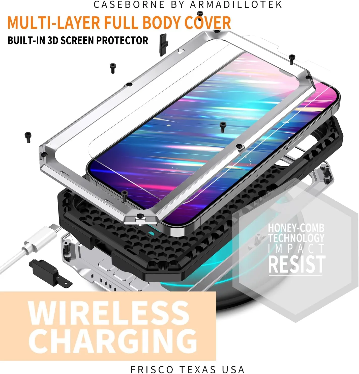 iPhone 16 Metal Rugged Case