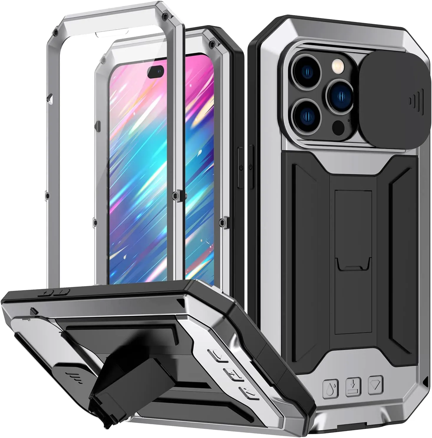 iPhone 16 Metal Rugged Case