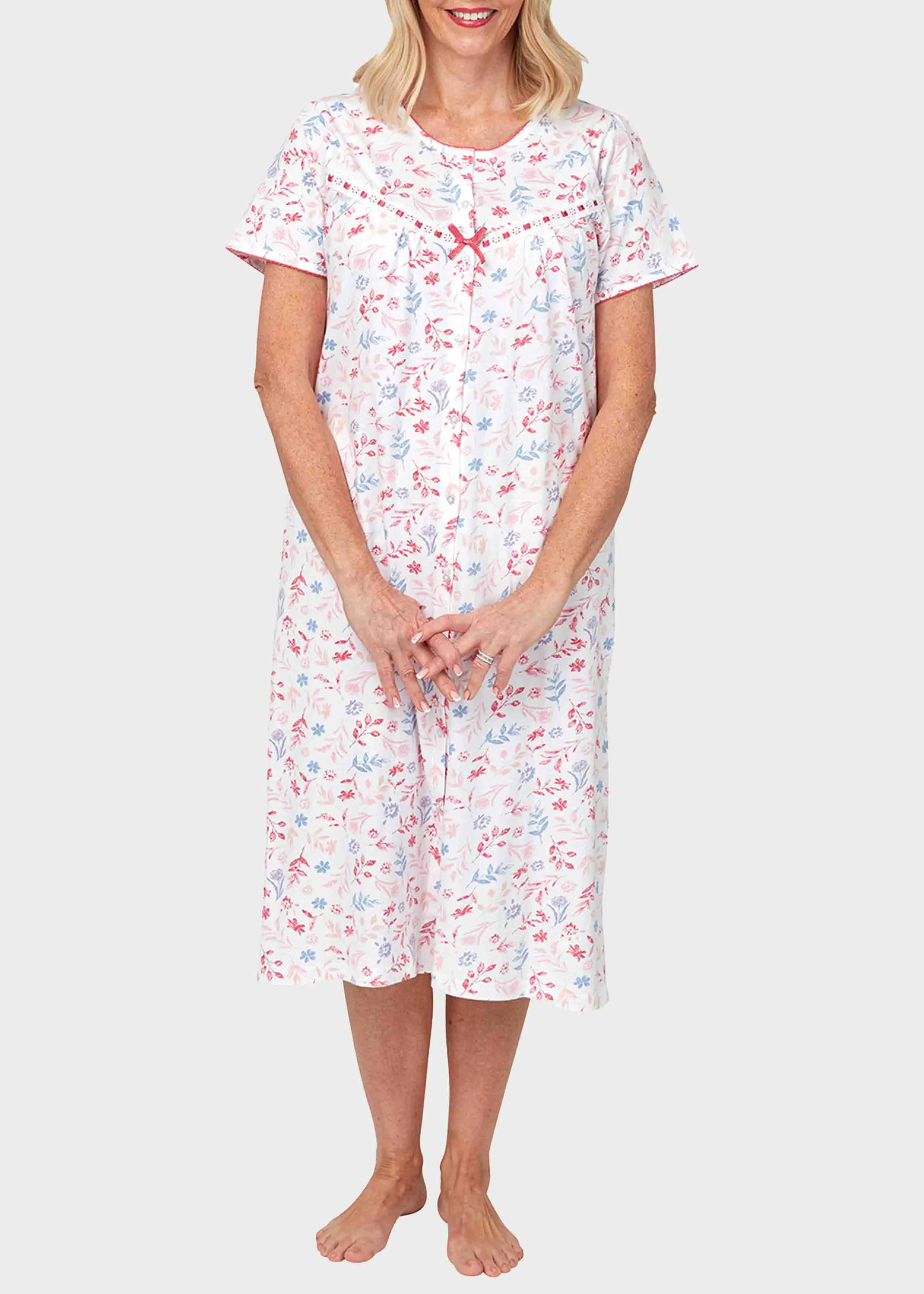 Jan Jersey VELCRO® Brand Fastening Nightdress