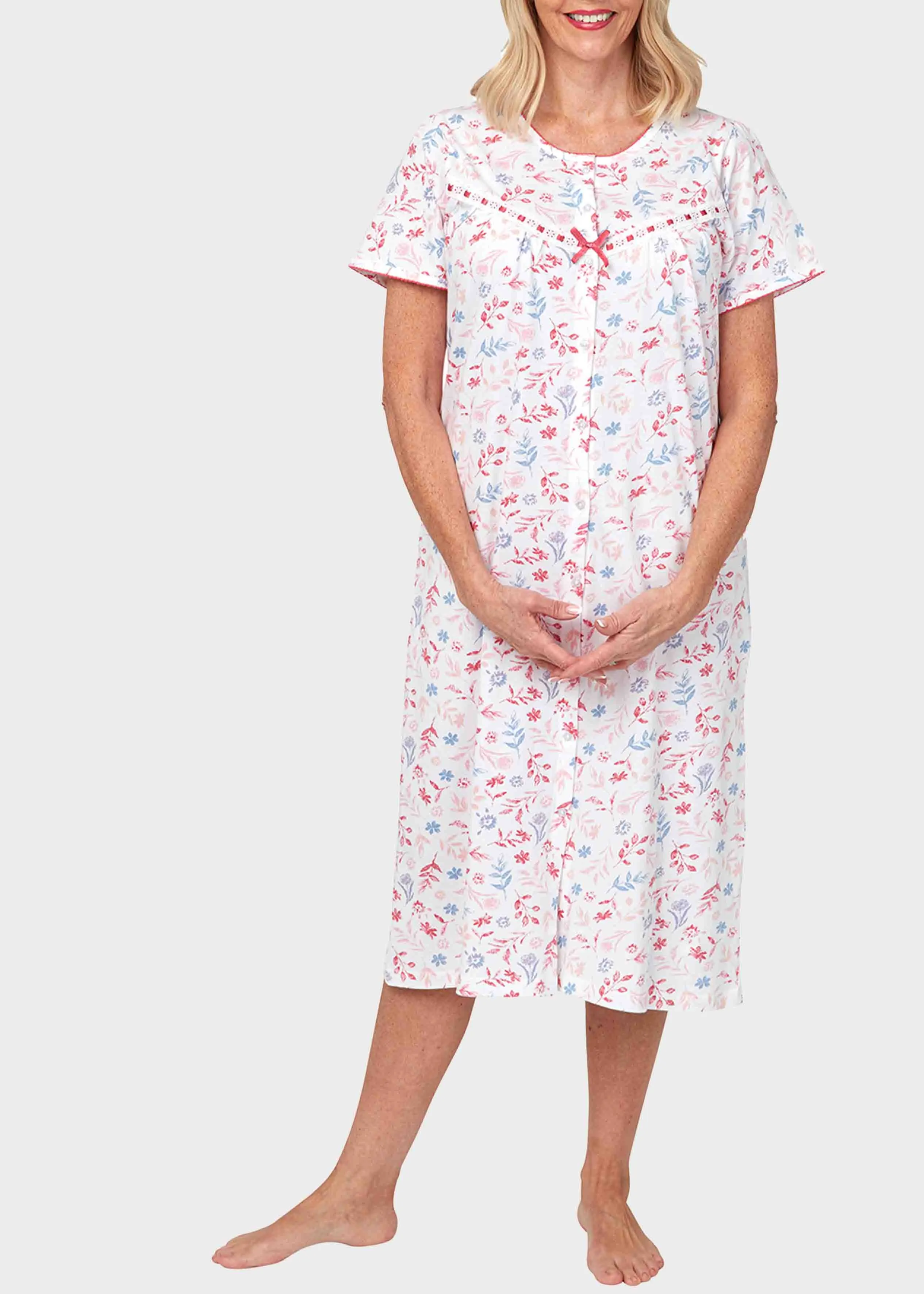 Jan Jersey VELCRO® Brand Fastening Nightdress