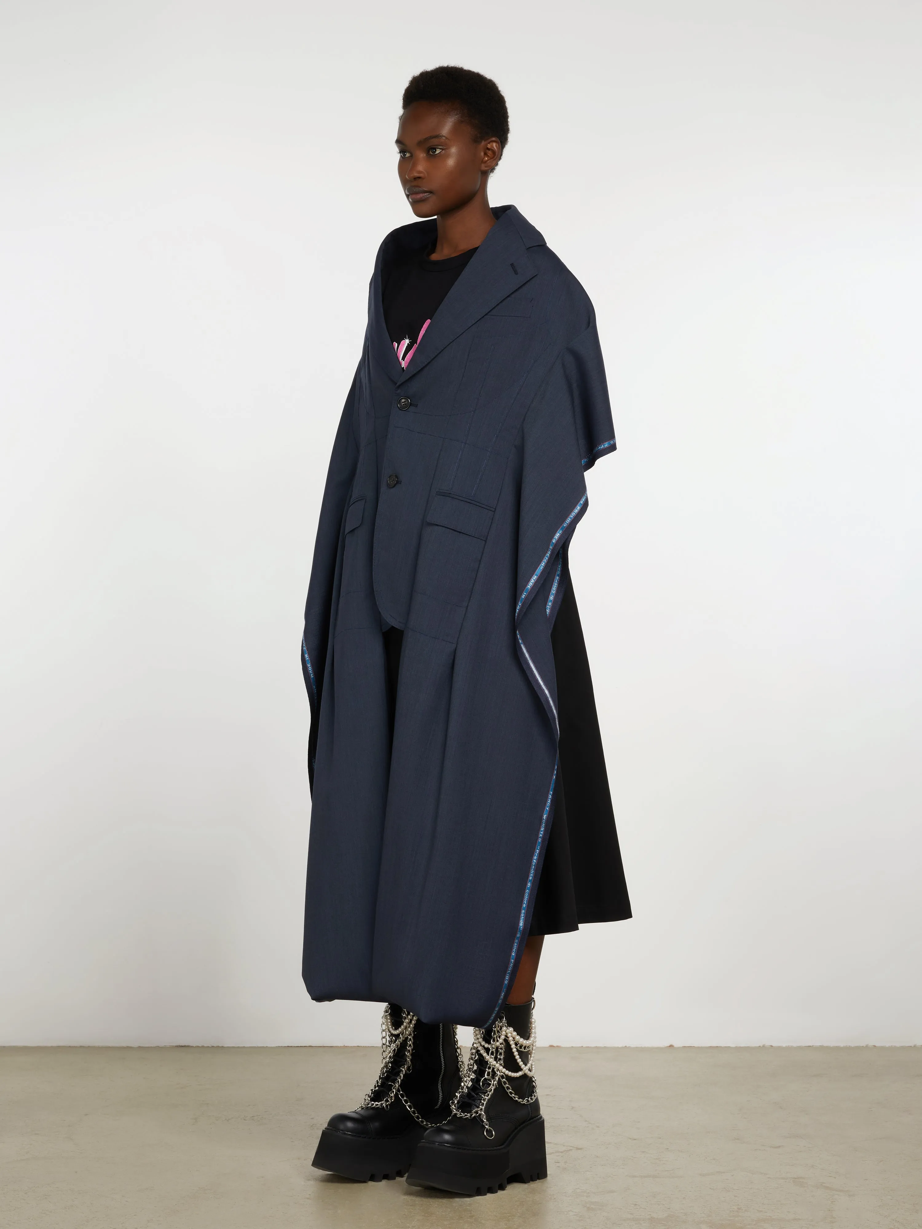 Junya Watanabe - Tropical Wool Long Jacket - (Blue)