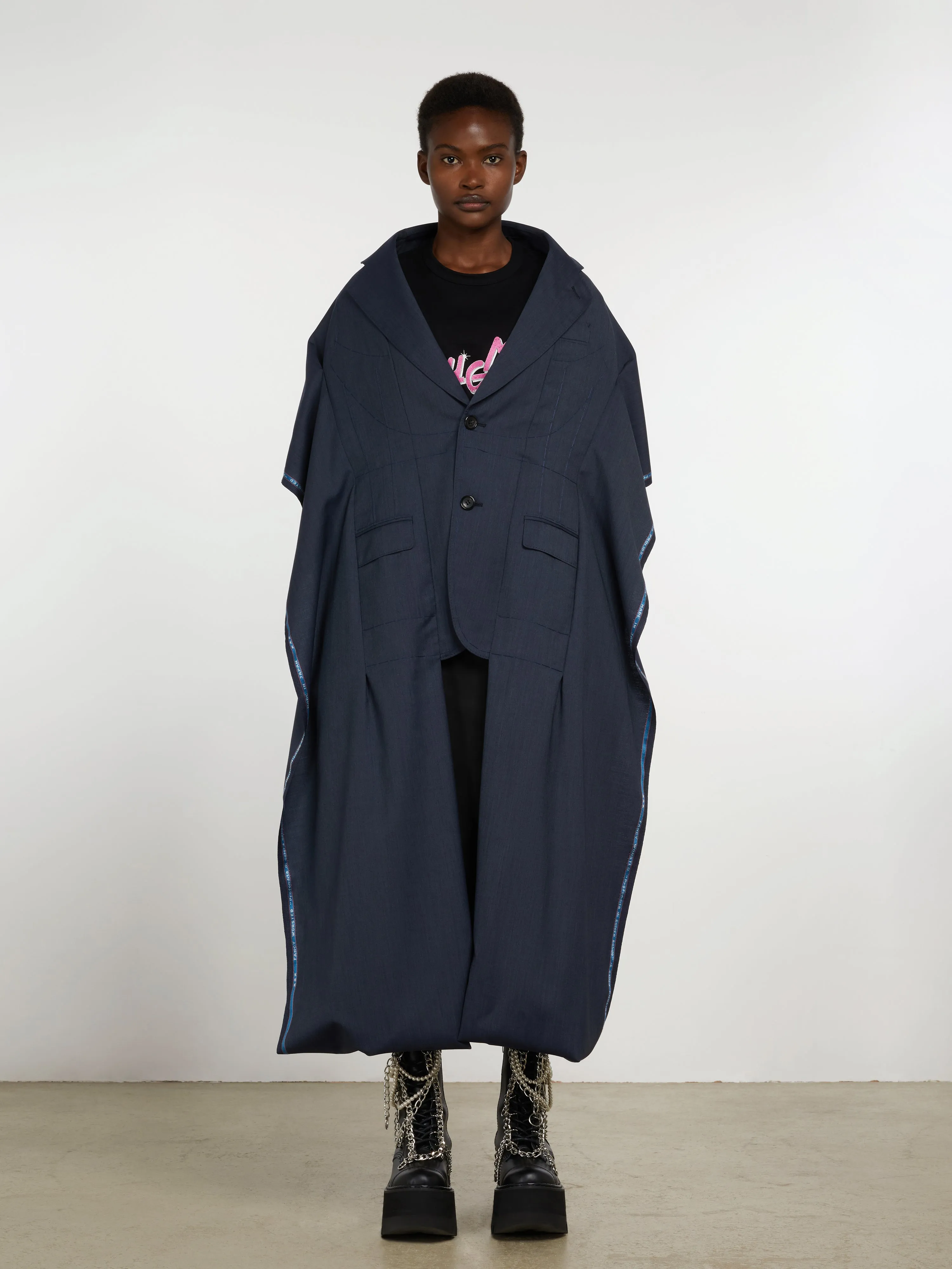 Junya Watanabe - Tropical Wool Long Jacket - (Blue)