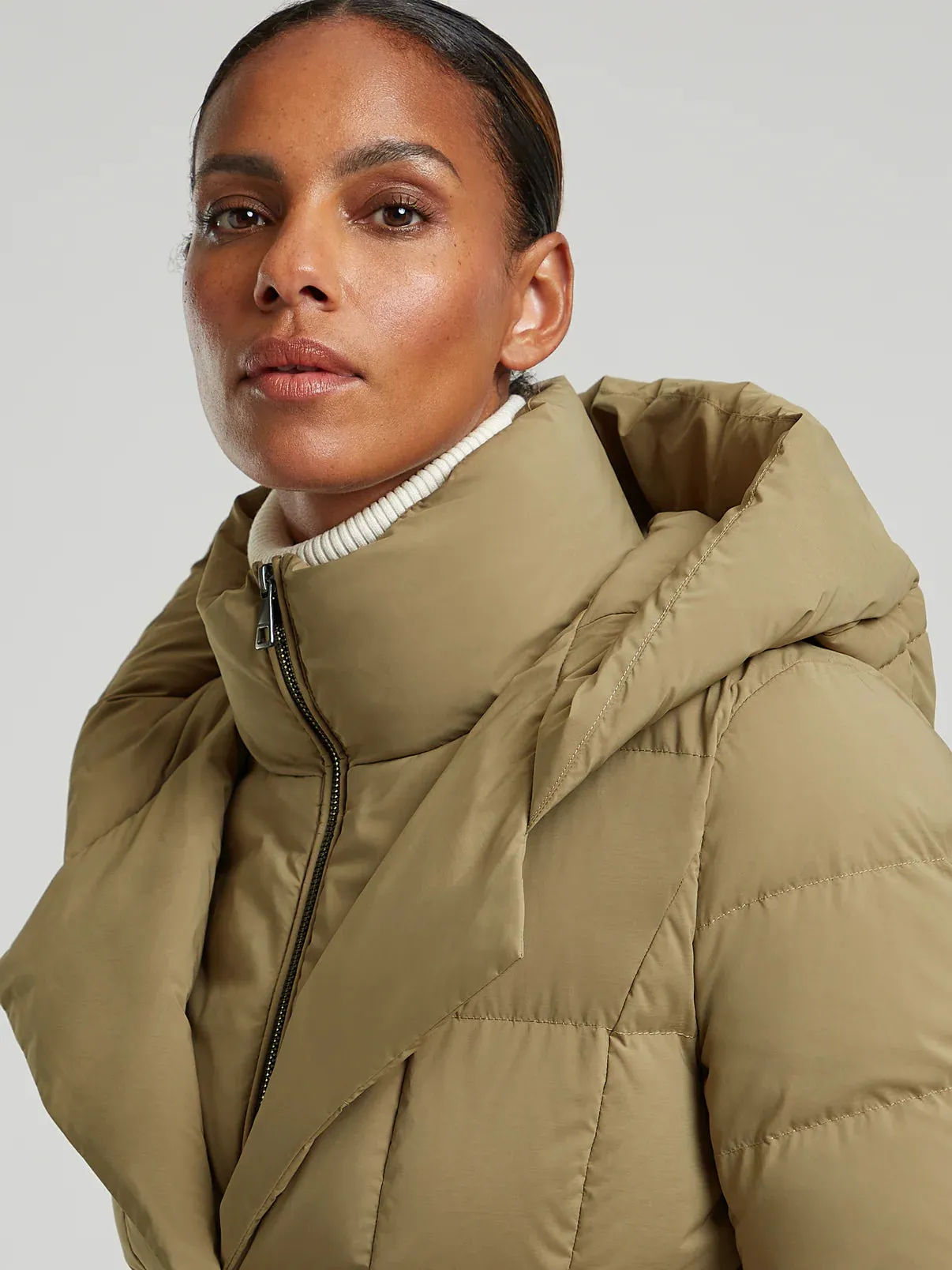 Leana Clay Blazer Puffer Coat