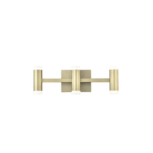 LED Bathroom Fixture from the Brazen Collection in Brushed Brass Finish by Kuzco Lighting