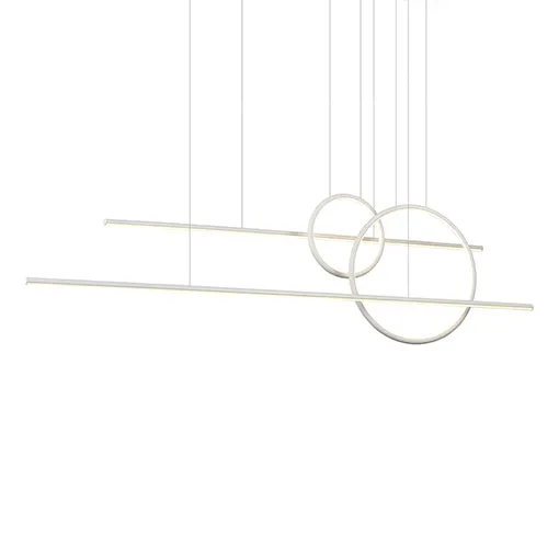 LED Pendant from the Chute Calypso Collection in White Finish by Kuzco Lighting