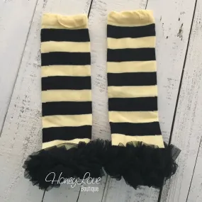 Leg Warmers - Yellow/Black Stripe Bumblebee