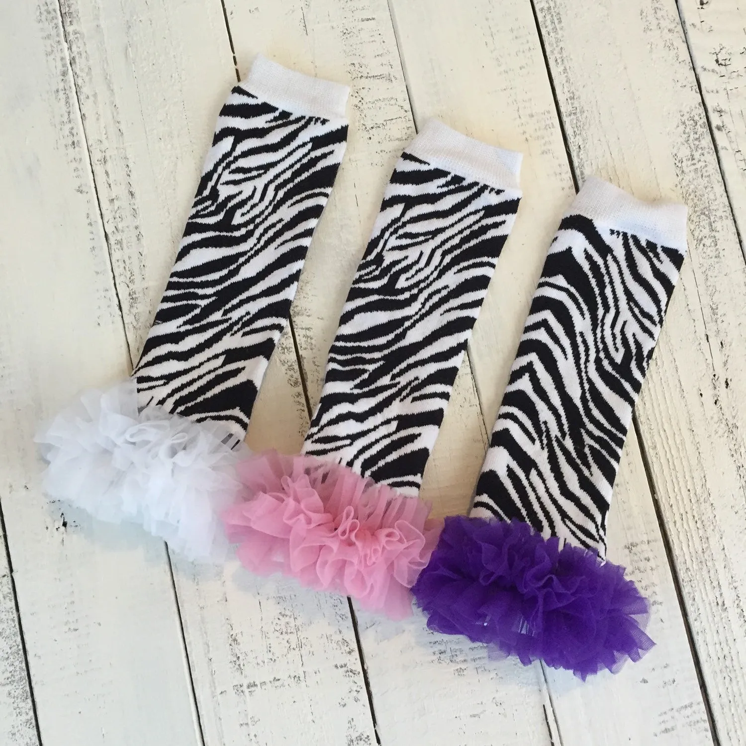 Leg Warmers - Zebra Print