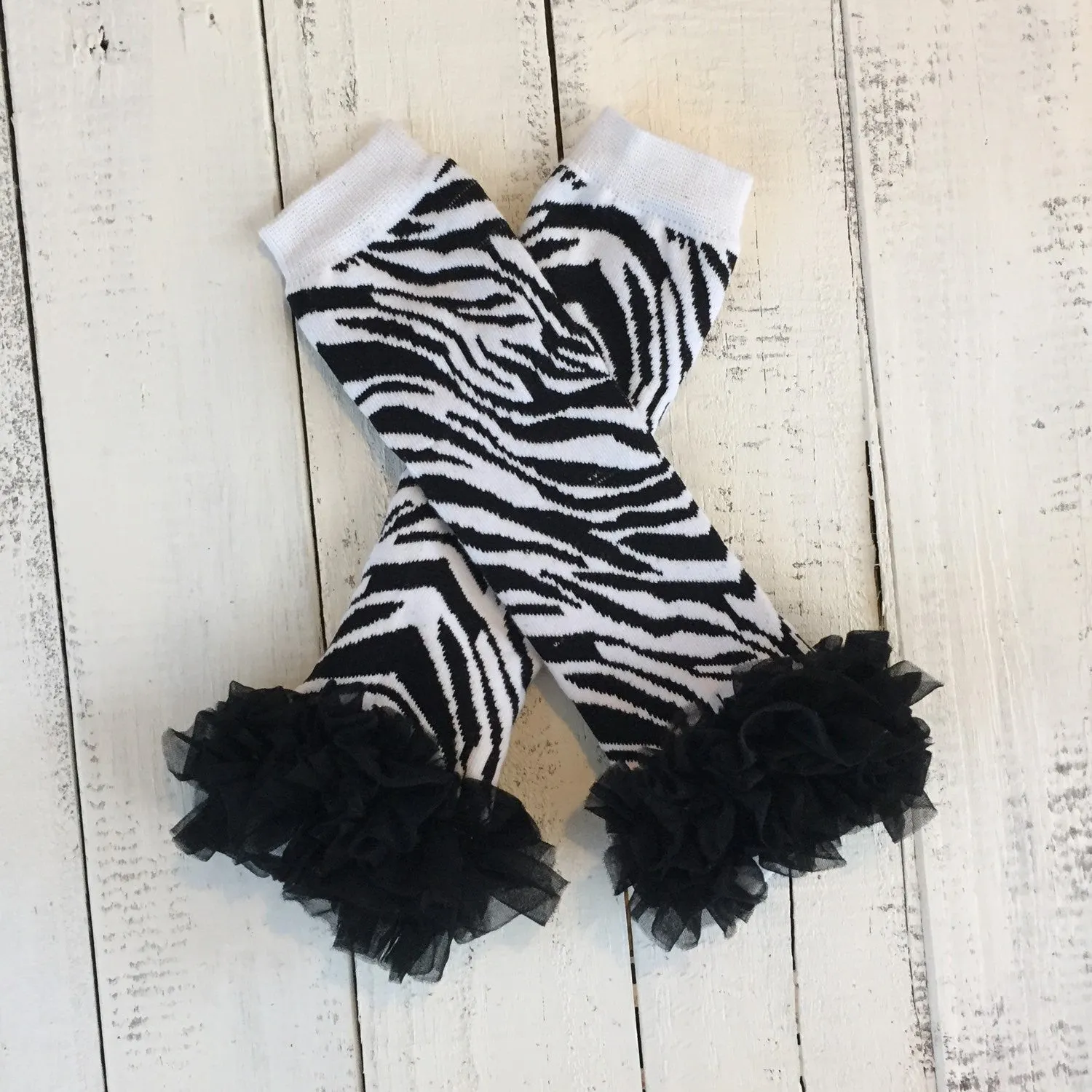 Leg Warmers - Zebra Print