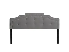 Light Grey Padded King Headboard