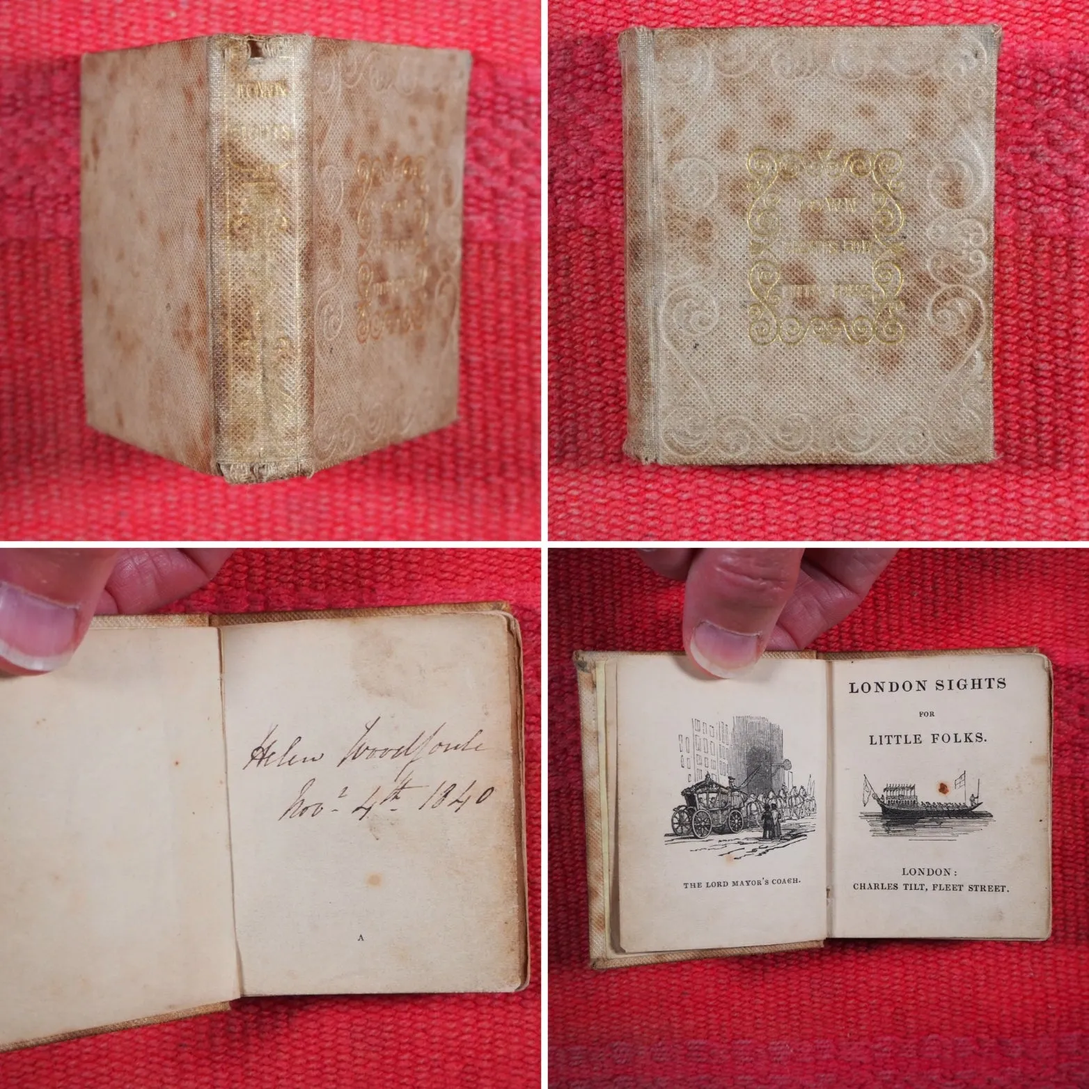 London Sights for Little Folks. >>CURIOUS MINIATURE LONDON JUVENILIA<< Publication Date: 1838 CONDITION: GOOD