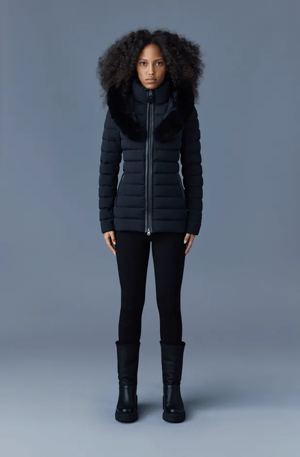 MACKAGE KADALINA-BX - Down Jacket With Signature Blue Fox Fur Collar