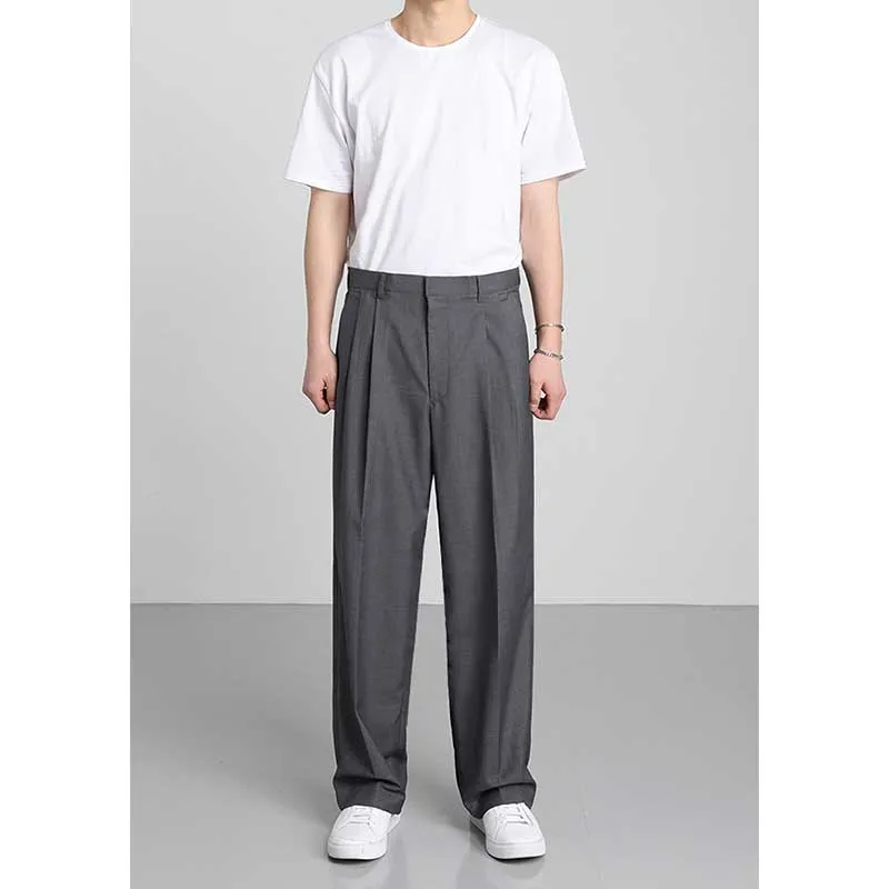 Men's Casual Loose Straight Drape Trousers