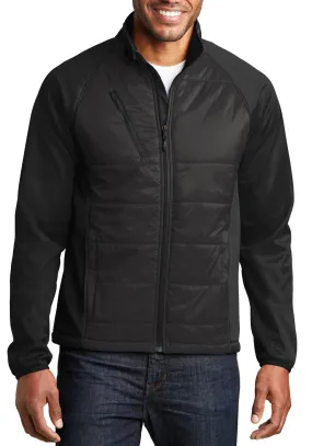 Men's Full-Zip Water-Resistant Hybrid Soft Shell Jacket