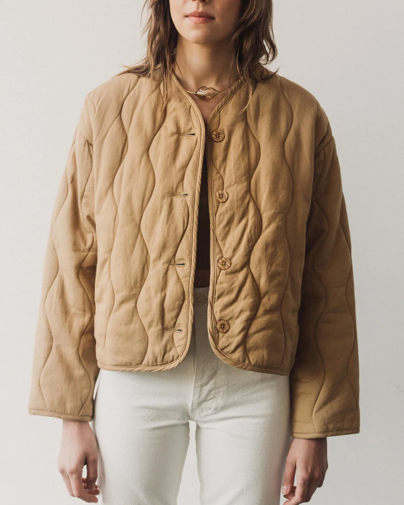 Micaela Greg Dune Quilted Jacket, Bronze