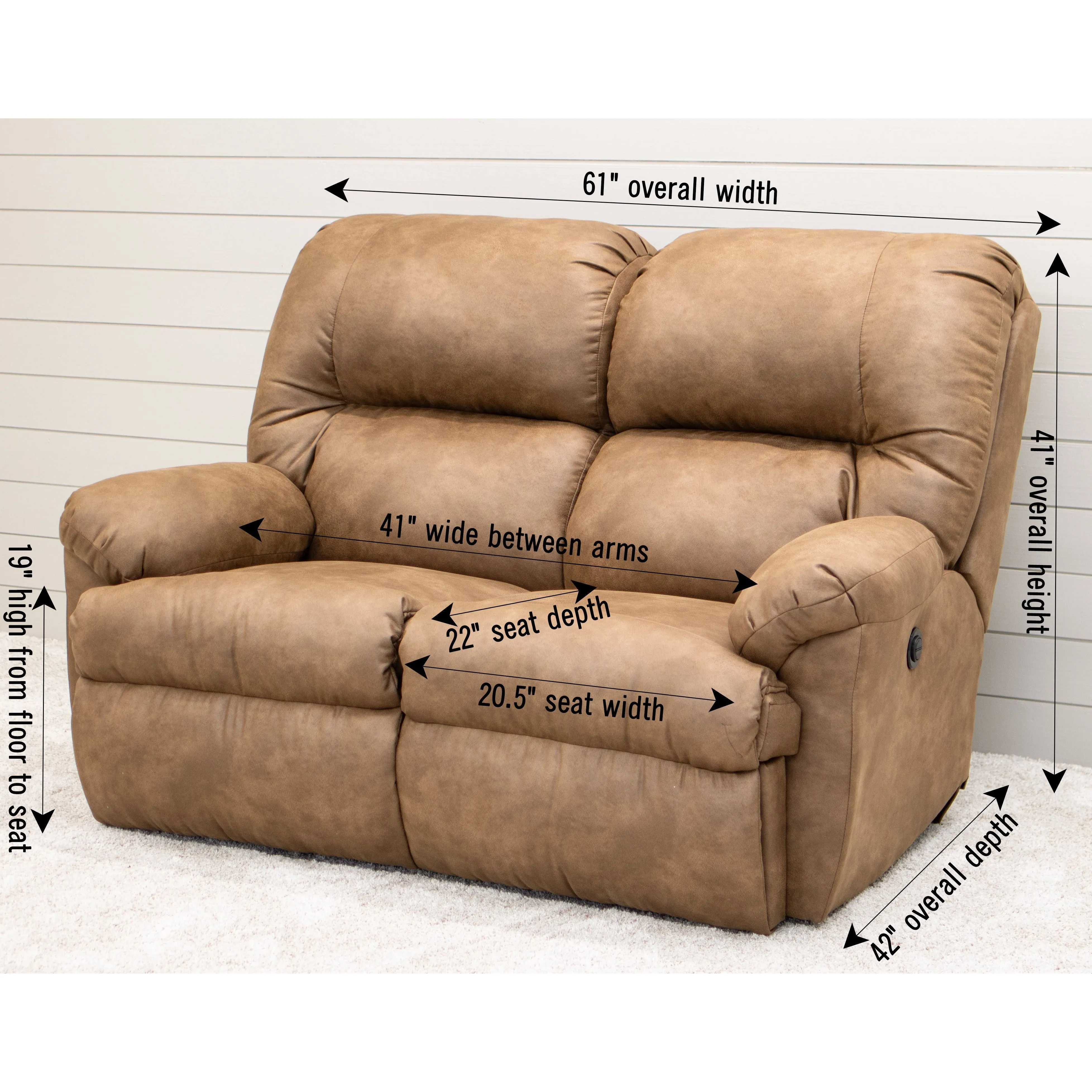 Montana Custom Reclining Loveseat