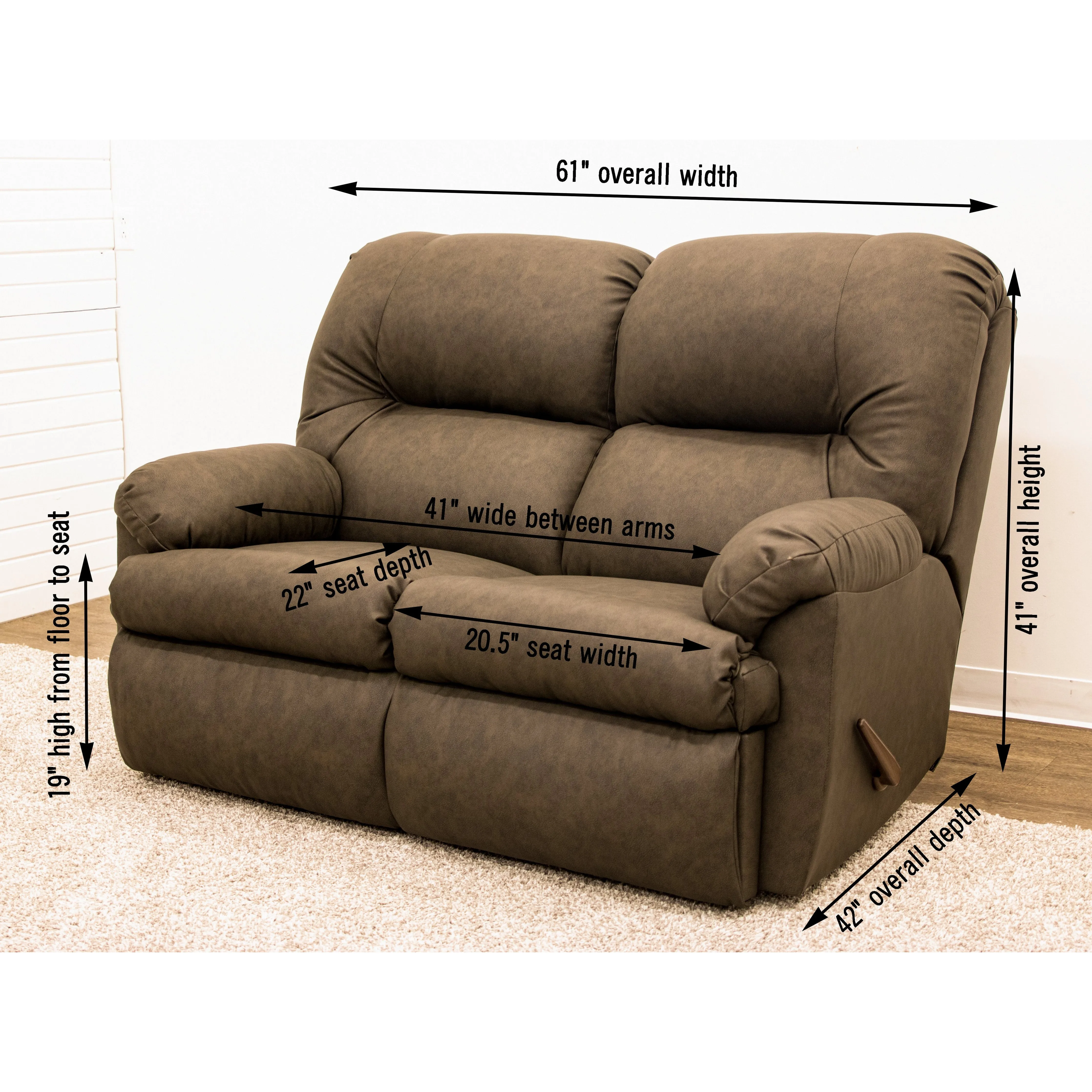 Montana Custom Reclining Loveseat