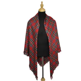 Morrison Red Ancient Light Weight Tartan Shawl