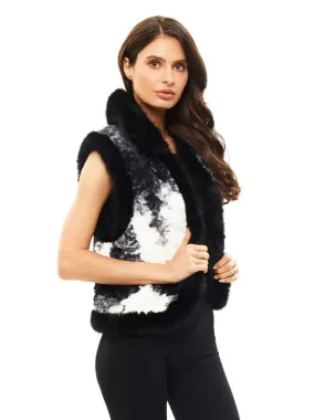 Multi Color Faux Fur Vest