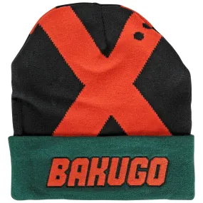 My Hero Academia Bakugo Katsuki Cosplay Cuff Beanie