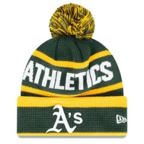 NEW ERA Oakland Athletics Wordmark Waffle Knit Bobble Beanie - Multi